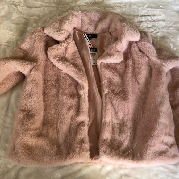 Faux Fur Pink Coat - Picture 1 of 5